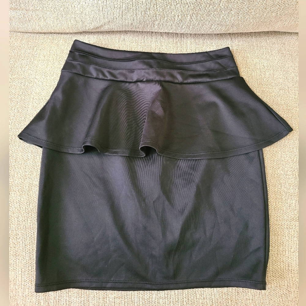 Peplum Mini Skirt